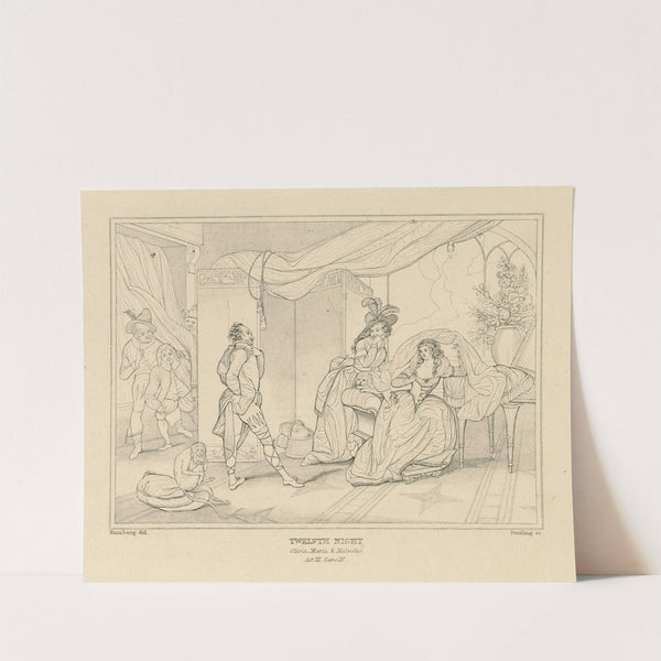 Twelfth night, act III, scene IV (19th century) by William Francis Starling