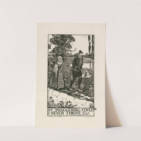 Twelfth night; By swaggering could i never have Act V Scene I (1900) by Byam Shaw