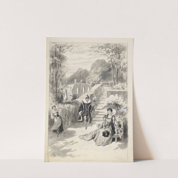 Twelfth night, III, 1, Olivia; ‘Why houndest thou man, what is the matter with thee’ (1884) by John Jellicoe