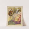 Twelfth night, III, 4, Malvolio and Olivia in the garden (1900-1920) by W.E. Webster