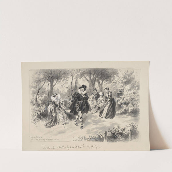 Twelfth night, Mr. Ben Greet as Malvolio [act III, scene 1, The Royal Naval School, August 6, 1898 (1898) by John Jellicoe