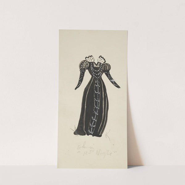 Twelfth Night: Olivia (black dress (1934-1943) by Robert Byrne