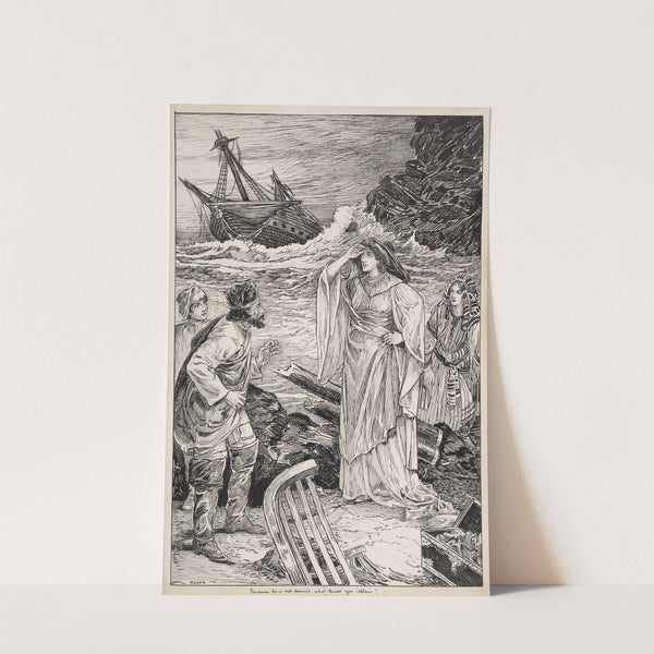 Twelfth night. Perchance he is not drown’d, what think you, Captain (1917-1918) by Louis Rhead