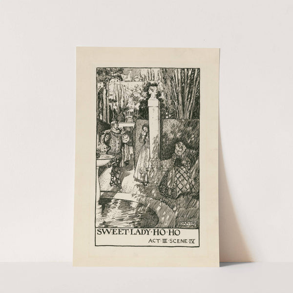 Twelfth night; Sweet lady ho ho Act III Scene IV (1900) by Byam Shaw