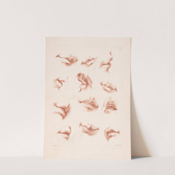 Twelve mouths in different expressions (1749-1849) by Louis-François Roubiliac