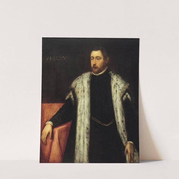 Twenty-five year old Youth with Fur-lined Coat by Jacopo Tintoretto