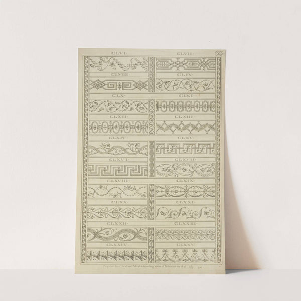 Twenty horizontal ornamental designs. by Michael Angelo Pergolesi