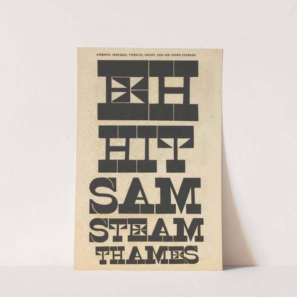 Twenty, sixteen, twelve, eight and six lines Italian by Anonymous