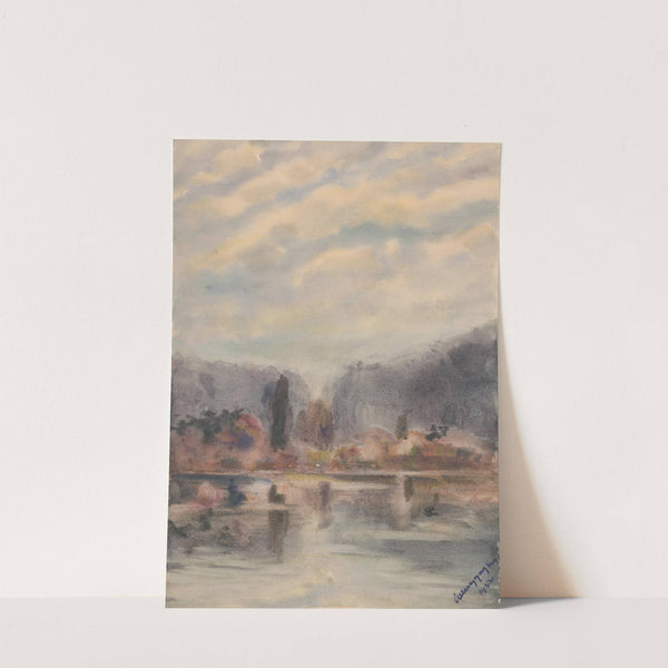 Twilight at a Pond by Zolo Palugyay