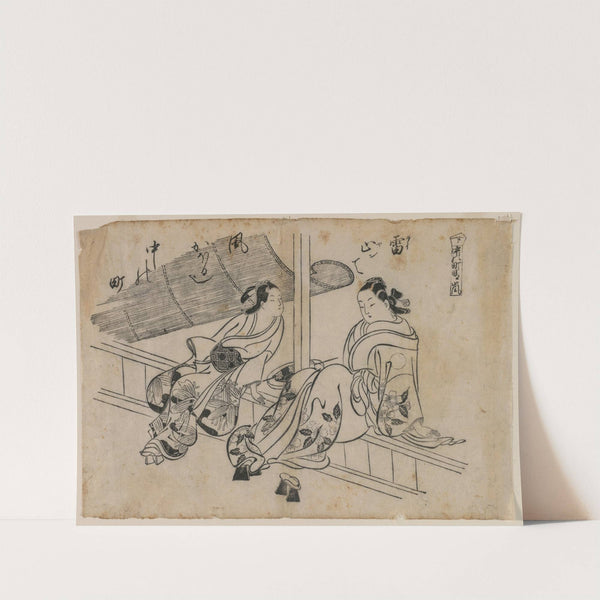 Twilight at Nakanocho by Okumura Masanobu