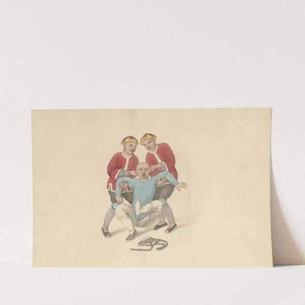 Twisting a man's ears by George Henry Mason