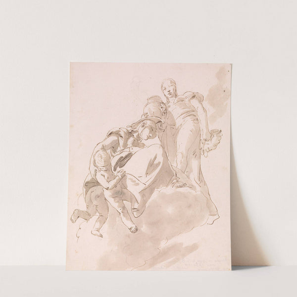Two Allegorical Figures for a Ceiling (1734) by Giovanni Battista Tiepolo