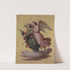 Two Angels Floating by Johann von Schraudolph