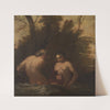 Two bathing nymphs by Francesco Albani