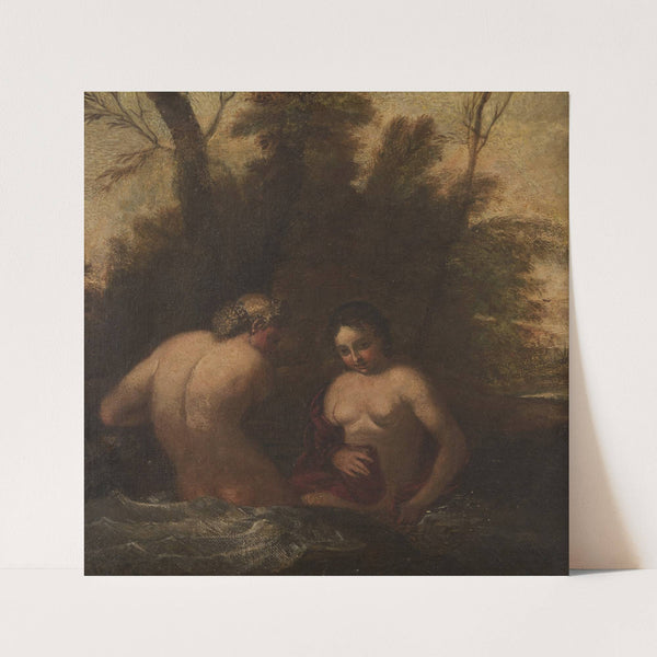 Two bathing nymphs by Francesco Albani
