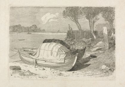 Two Beached Fishing Boats (1809)