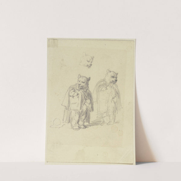 Two bears. by Wilhelm Amandus Beer