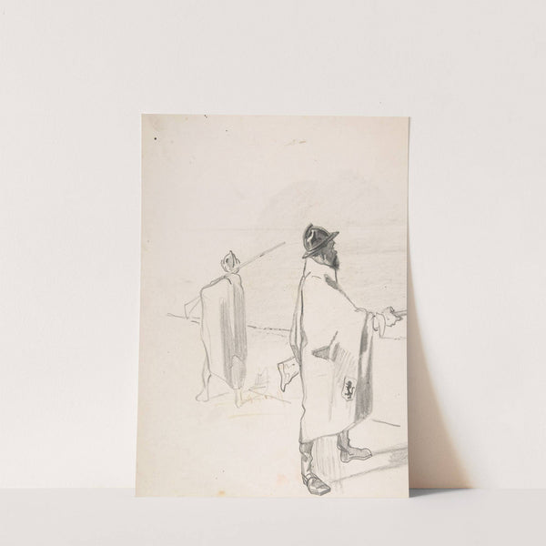 Two Belgian soldiers by Félicien Rops