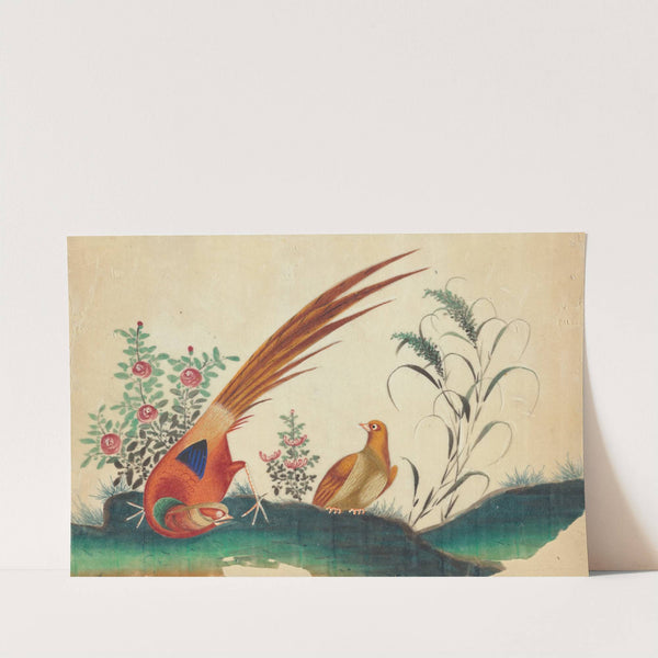Two birds, flowers (1800-1899)