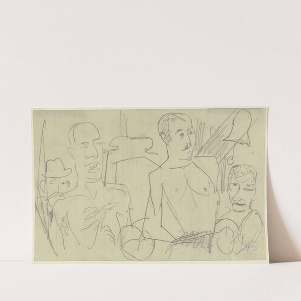 Two Boxers (1920) by Max Beckmann