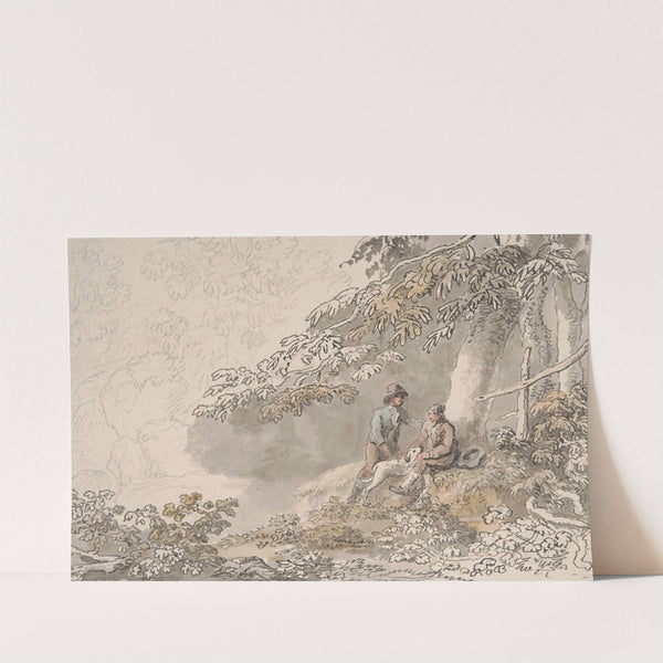 Two Boys and a Dog in a Wood by Anthony Devis