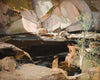 Two Boys Bathing in a Rockpool
