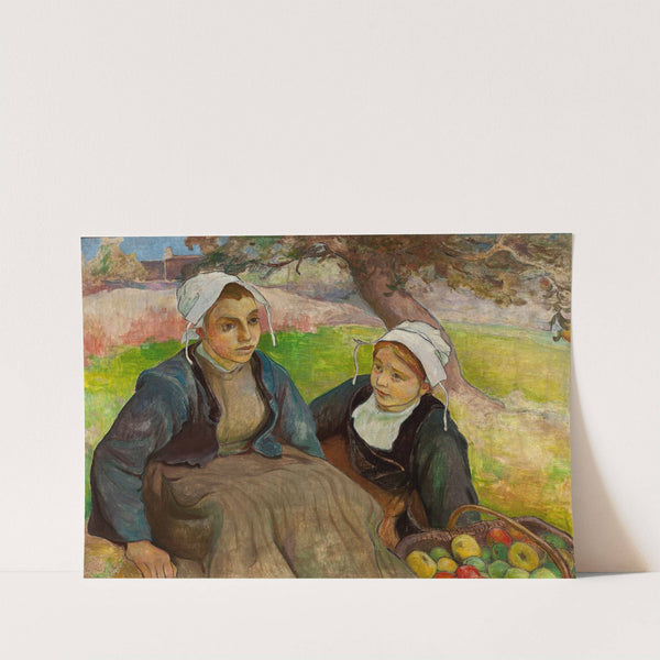 Two Breton women with a basket of apples (1897) by Władysław Ślewiński