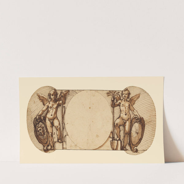 Two Child Angels, Symbolizing Patience and Industry (1595) by Federico Zuccaro