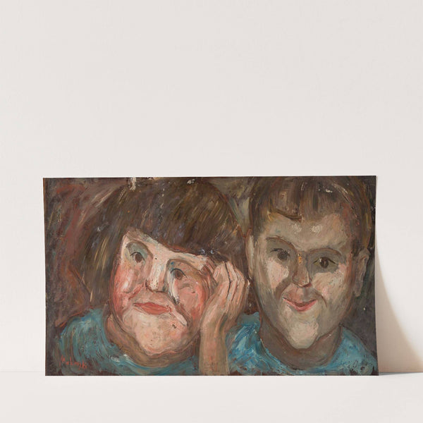 Two children (1920) by Tadeusz Makowski