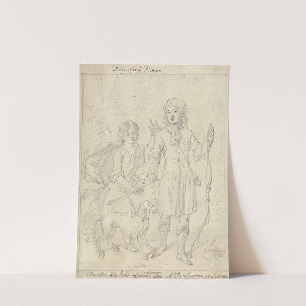 Two Children and a dog, called Marcellus and John Laroon by Marcellus Laroon the Younger