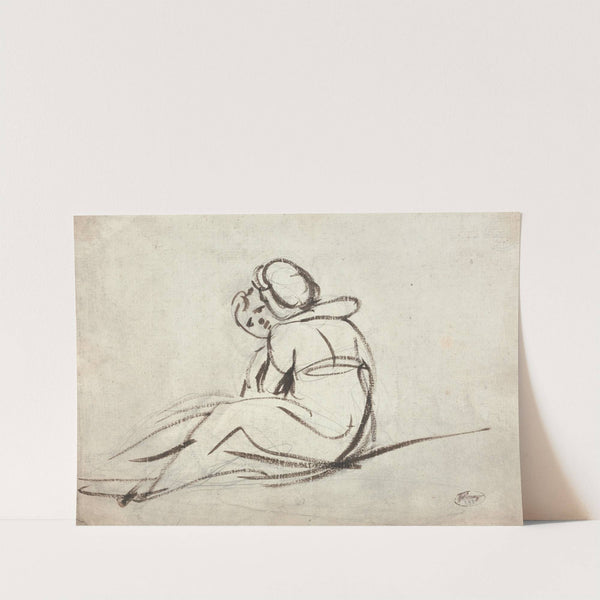 Two Children Embracing by George Romney