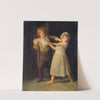 Two Children Fighting Over A Piece Of Bread by Henri-Pierre Danloux