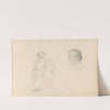 Two children; male portrait (Between 1855 and 1859) by Adolph Tidemand