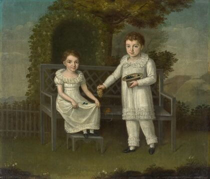 Two Children of the Kuenzer Family (1820) — size preview