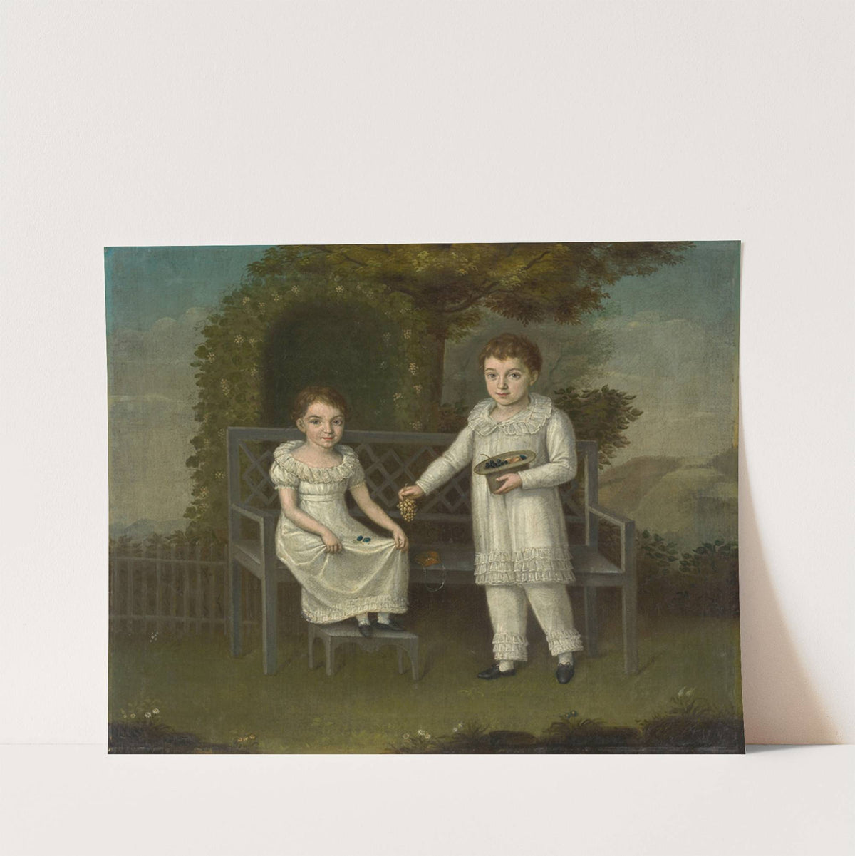 Two Children of the Kuenzer Family (1820) by Wendelin Moosbrugger
