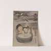 Two Children Playing with Goldfish (ca. 1887) by Kawanabe Kyōsai