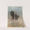 Two Children Wading by Jozef Israëls