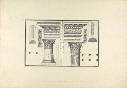 Two Corinthian Pillars Found near the Ionic Temple at Aphrodisias (now Geyve)