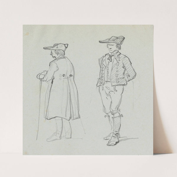 Two Costume Studies by Nicaise De Keyser