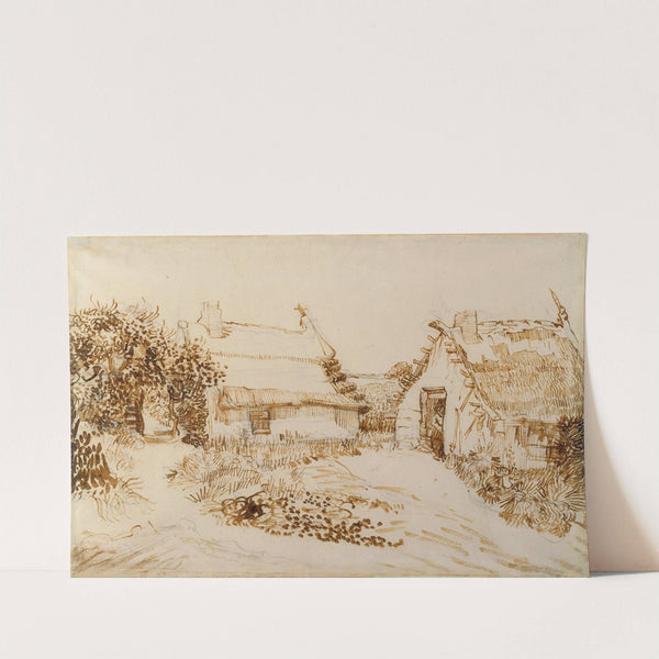 Two Cottages at Saintes-Maries-de-la-Mer (1888) by Vincent van Gogh