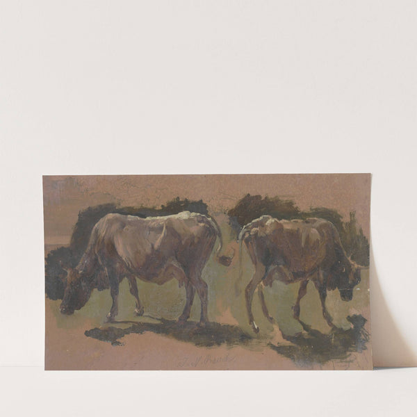 Two cows in Albano (1842) by Johann Nepomuk Rauch