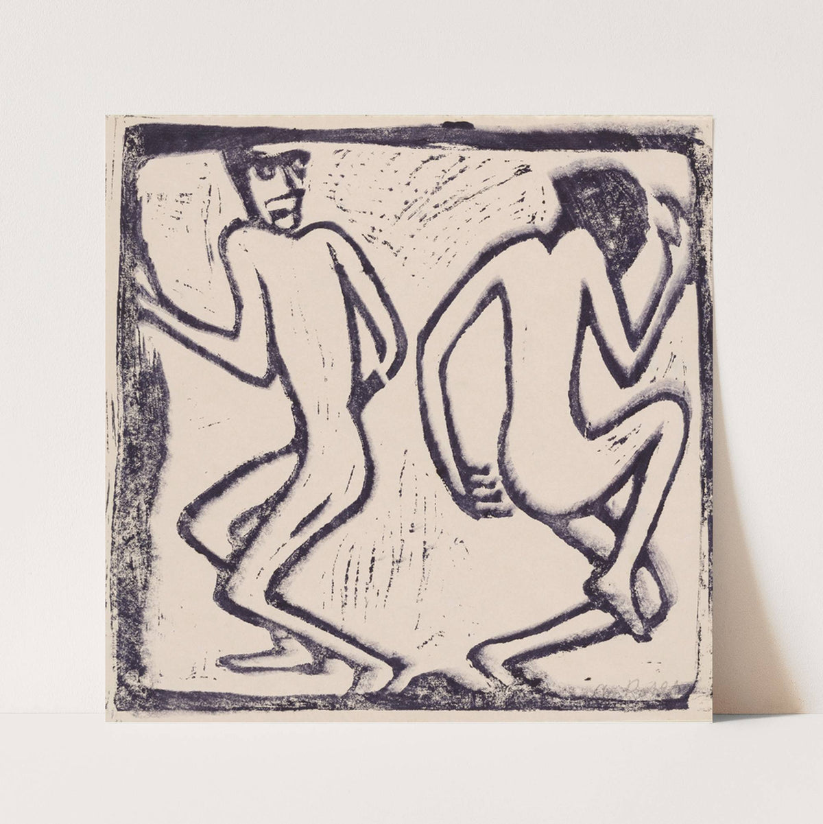 Two Dancing Figures (ca. 1913) by Christian Rohlfs