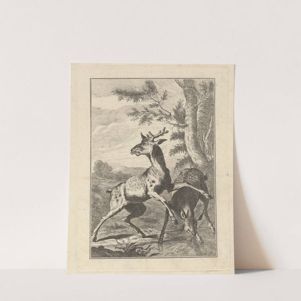 Two Deer by George Bickham the Younger