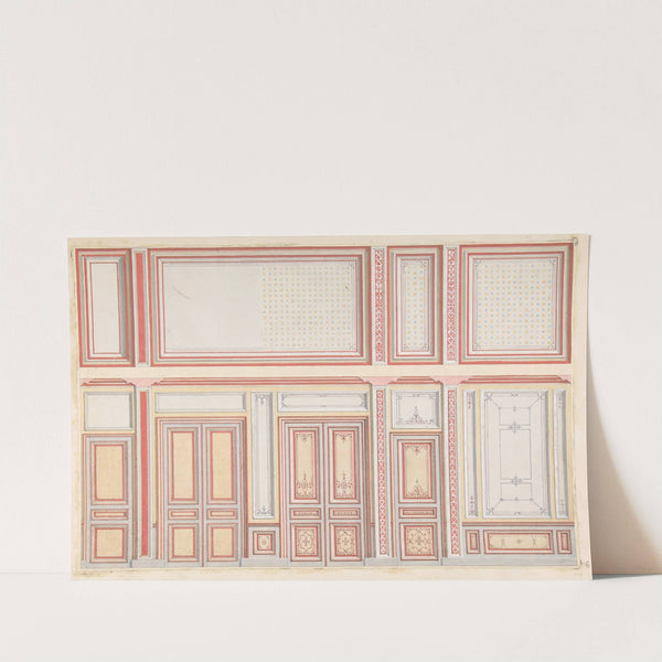 Two designs for wall panels by Jules-Edmond-Charles Lachaise