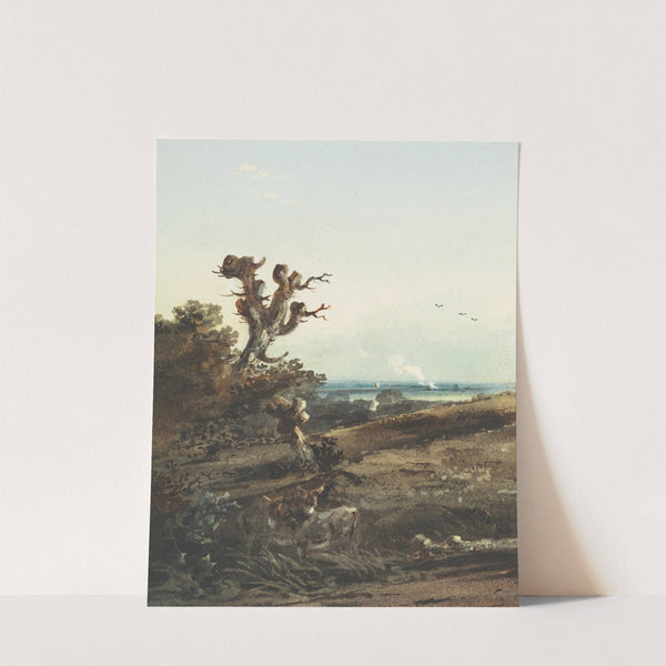 Two Donkeys in a Landscape by John Varley