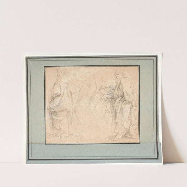 Two drafts for the Apostle Andrew and a study for Melchizedek by Peter Paul Rubens