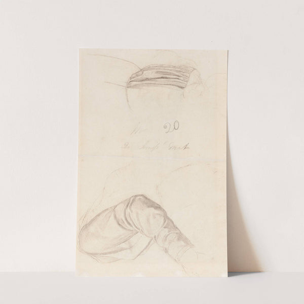 Two Drapery Studies (verso) (c. 1844) by Ford Madox Brown