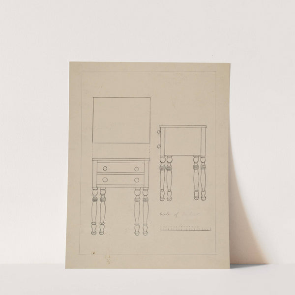 Two Drawer Stand (c. 1936) by Edith Magnette
