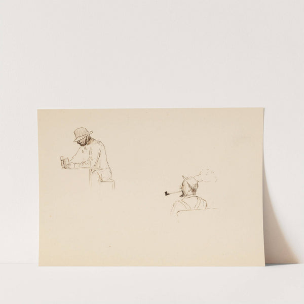 Two Drawings of Men by Howard Russell Butler