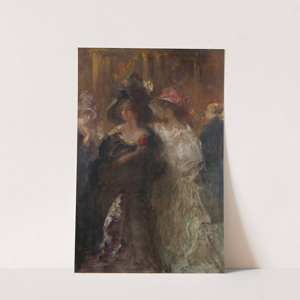 Two Elegant Ladies by Pompeo Mariani